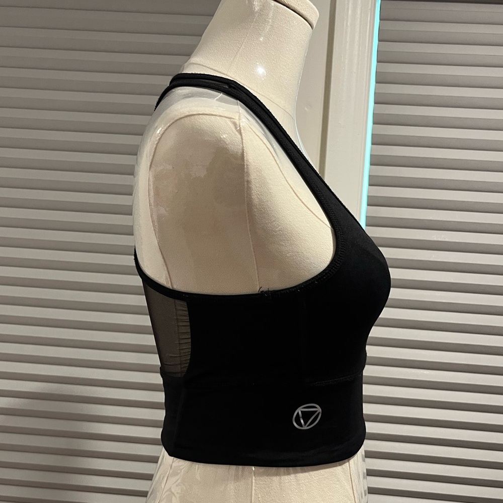 Longline Mesh Racerback Sports Bra - Picture 4 of 4